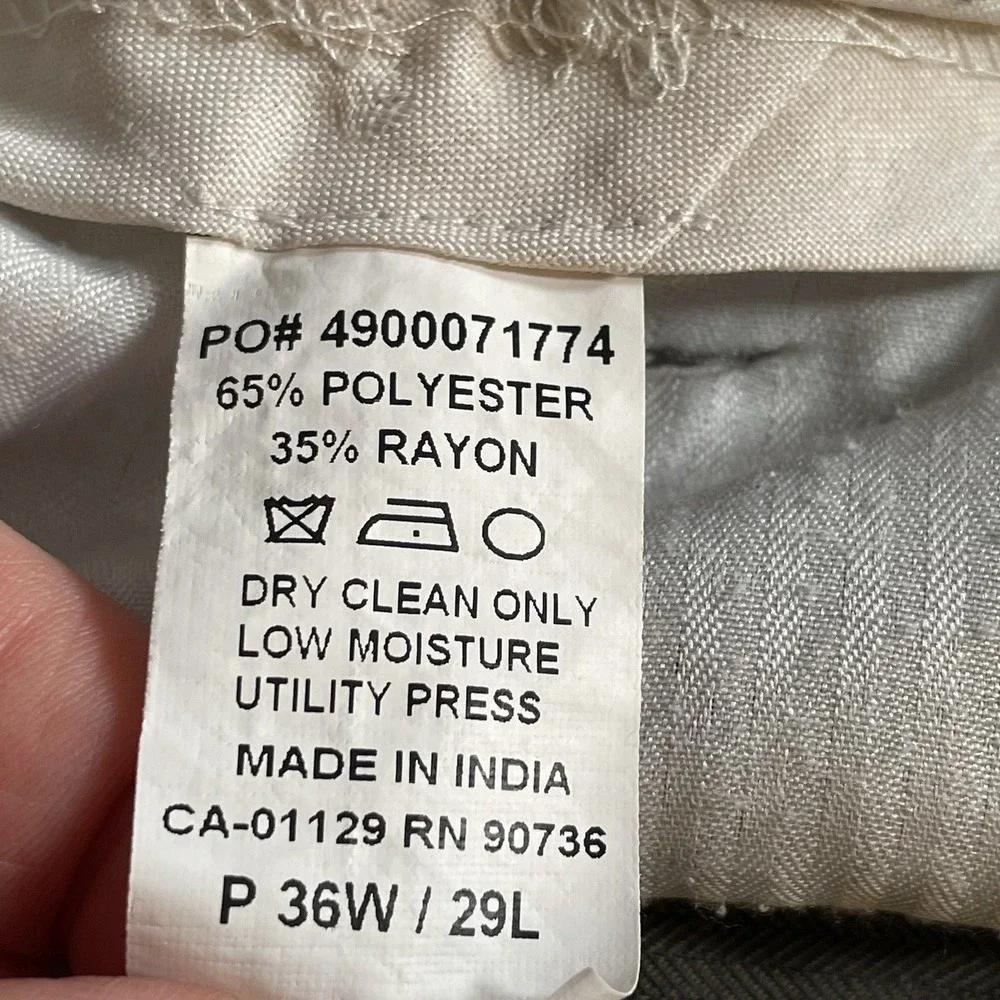 Ralph Ralph Lauren‎ Men's Dress Pants 36x29 (35x28) Herringbone Pattern